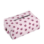 Pink Ladybug Pattern Print Rectangle Tissue Box Cover