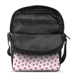 Pink Ladybug Pattern Print Rectangular Crossbody Bag