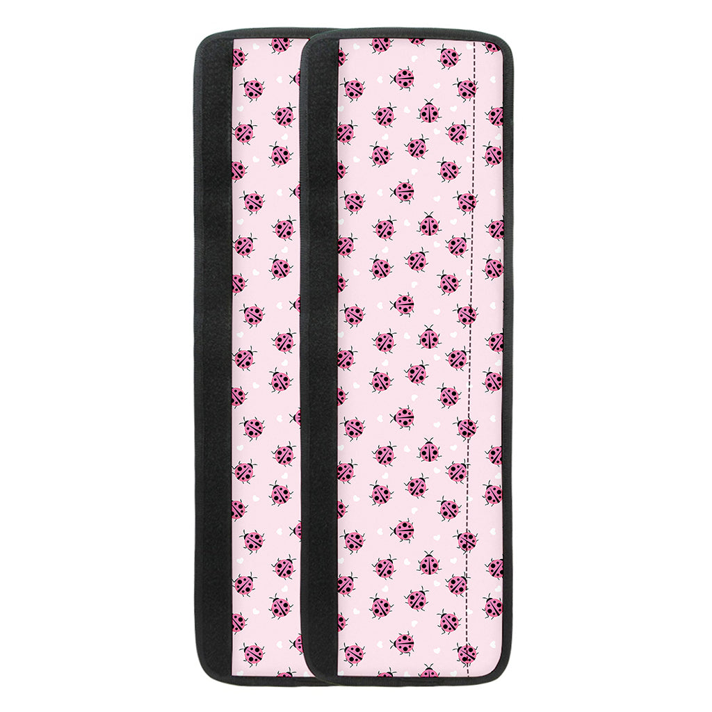 Pink Ladybug Pattern Print Refrigerator Handle Covers