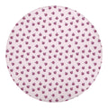 Pink Ladybug Pattern Print Round Blanket