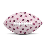 Pink Ladybug Pattern Print Rugby Ball