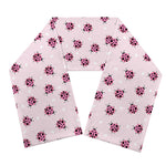 Pink Ladybug Pattern Print Scarf