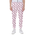 Pink Ladybug Pattern Print Joggers