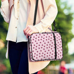 Pink Ladybug Pattern Print Shoulder Strap Bible Bag