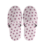 Pink Ladybug Pattern Print Slippers