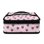 Pink Ladybug Pattern Print Small Lunch Bag