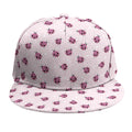 Pink Ladybug Pattern Print Snapback Cap