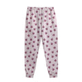 Pink Ladybug Pattern Print Sweatpants