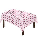 Pink Ladybug Pattern Print Tablecloth