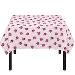 Pink Ladybug Pattern Print Tablecloth