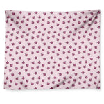 Pink Ladybug Pattern Print Tapestry