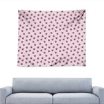 Pink Ladybug Pattern Print Tapestry