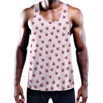 Pink Ladybug Pattern Print Training Tank Top
