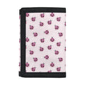 Pink Ladybug Pattern Print Trifold Wallet