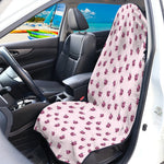 Pink Ladybug Pattern Print Waterproof Car Seat Cover