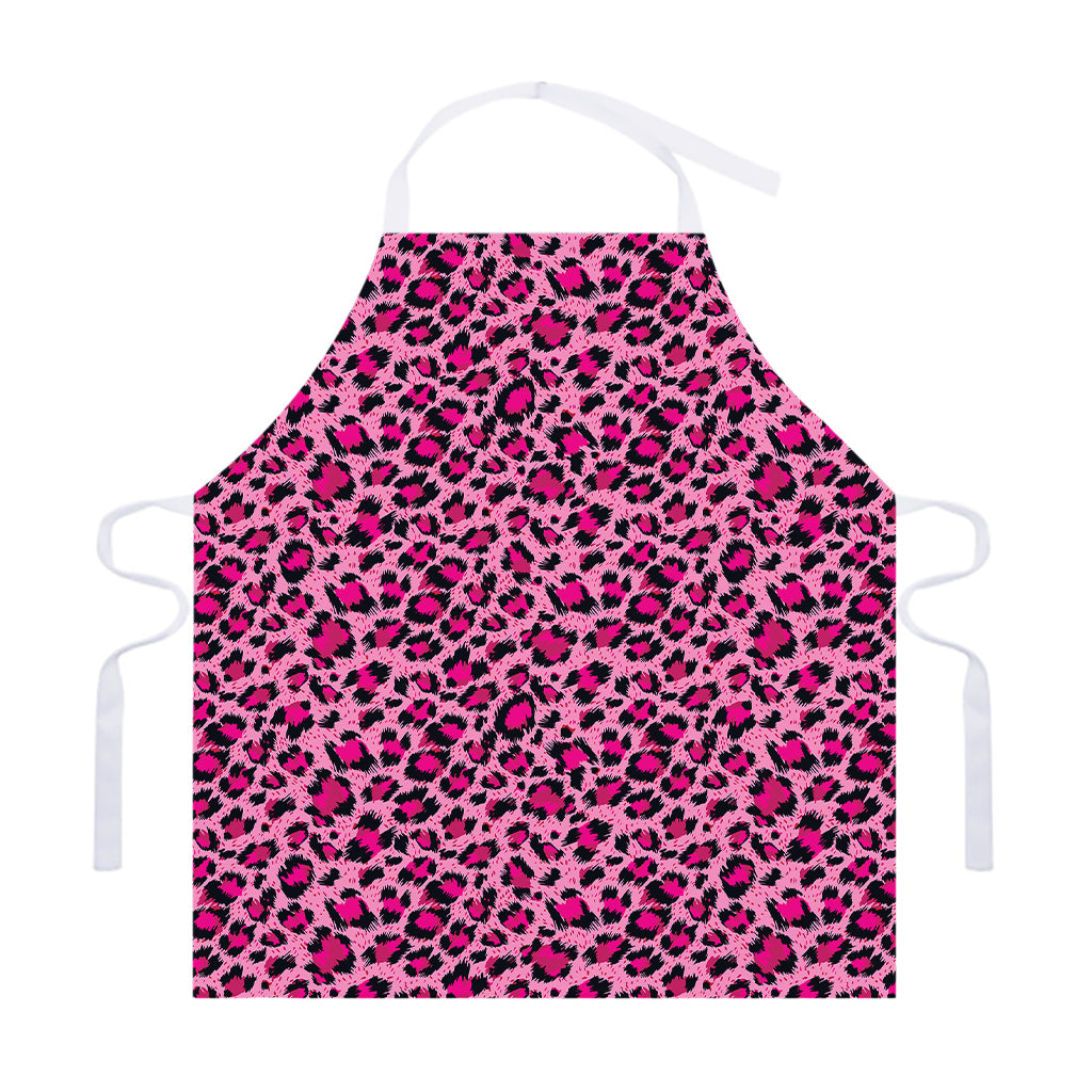 Pink Leopard Print Adjustable Apron