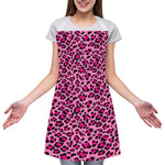 Pink Leopard Print Adjustable Apron