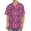 Pink Leopard Print Aloha Shirt