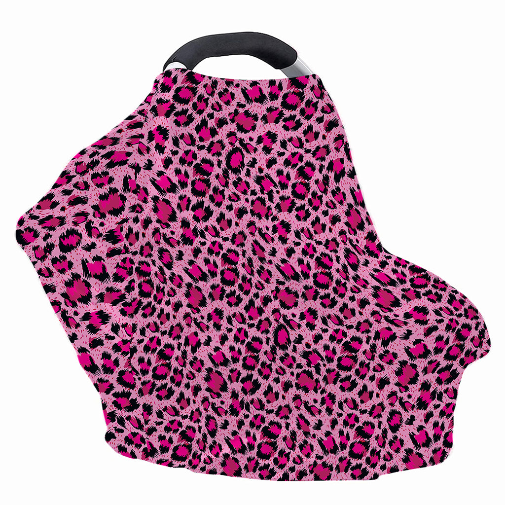 Pink Leopard Print Baby Seat Cover
