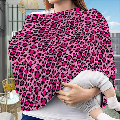 Pink Leopard Print Baby Seat Cover