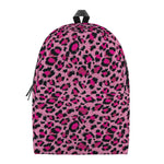 Pink Leopard Print Backpack