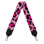 Pink Leopard Print Bag Strap