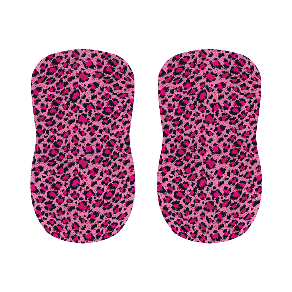 Pink Leopard Print Bar Stool Covers