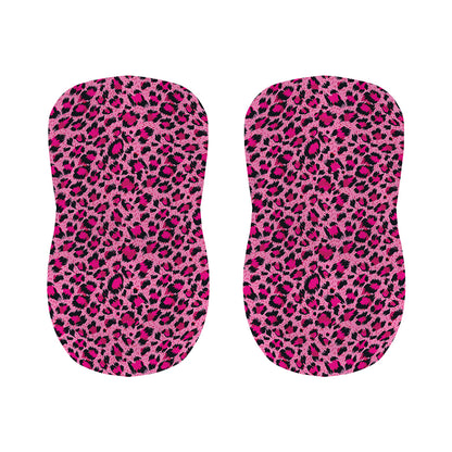 Pink Leopard Print Bar Stool Covers
