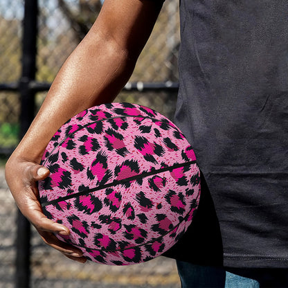 Pink Leopard Print Basketball