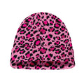 Pink Leopard Print Beanie