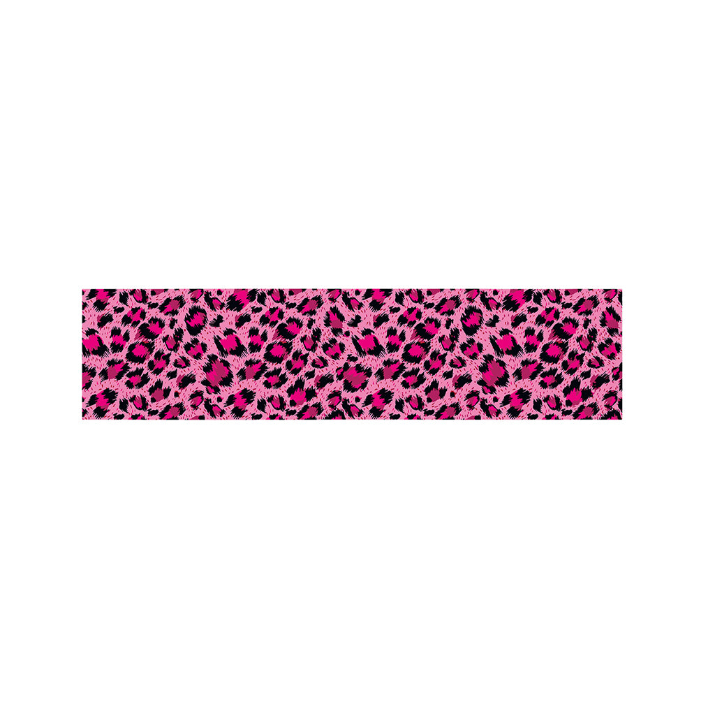 Pink Leopard Print Bed Runner