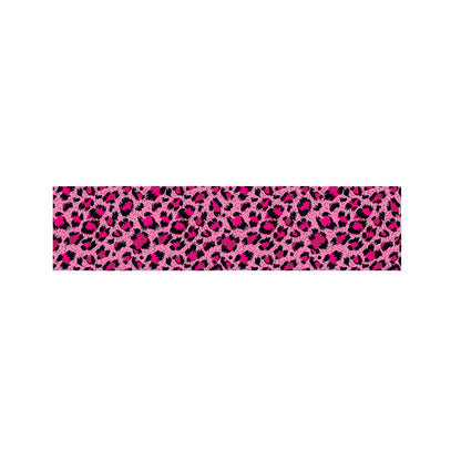 Pink Leopard Print Bed Runner
