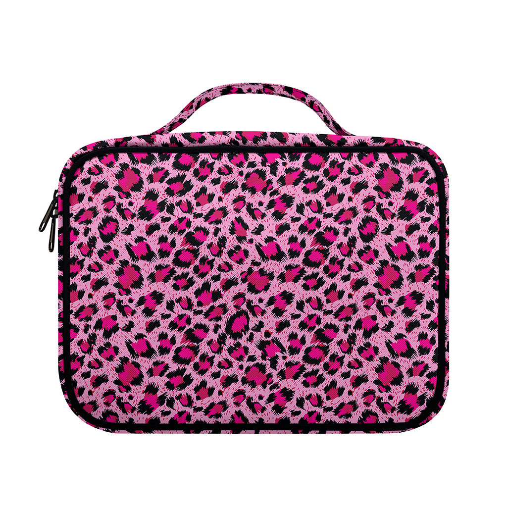 Pink Leopard Print Briefcase Bible Bag