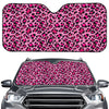 Pink Leopard Print Car Windshield Sun Shade