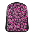 Pink Leopard Print Casual Backpack