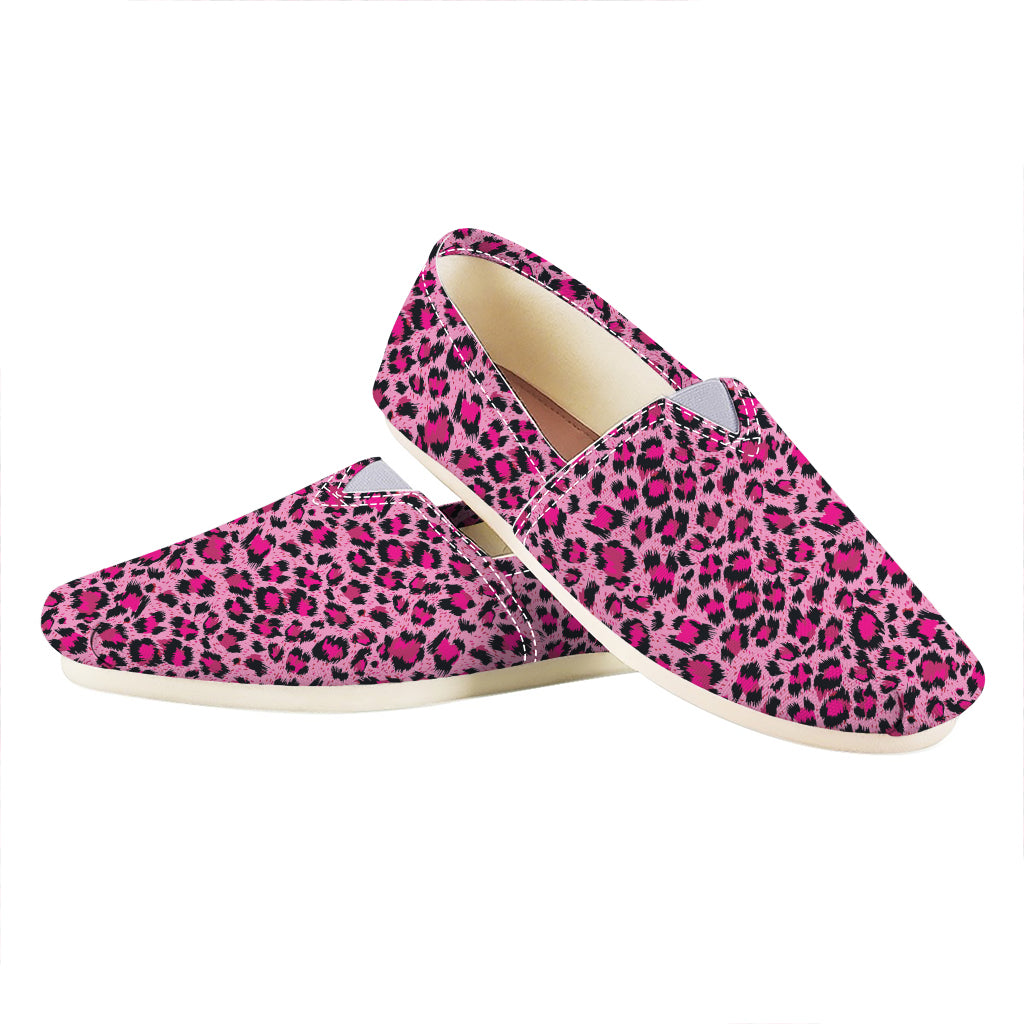 Pink Leopard Print Casual Shoes