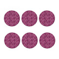 Pink Leopard Print Coaster Set