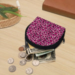 Pink Leopard Print Coin Purse