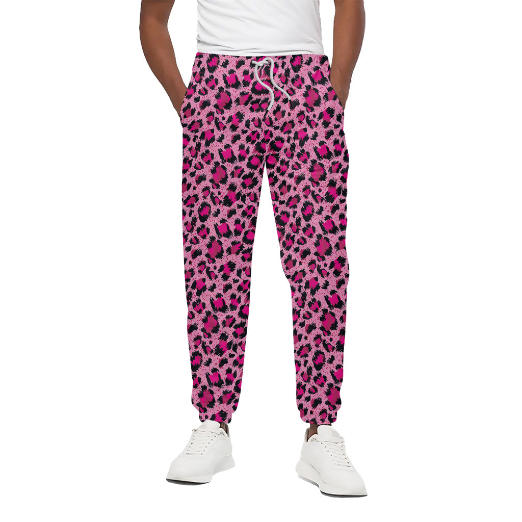 Pink Leopard Print Cotton Pants