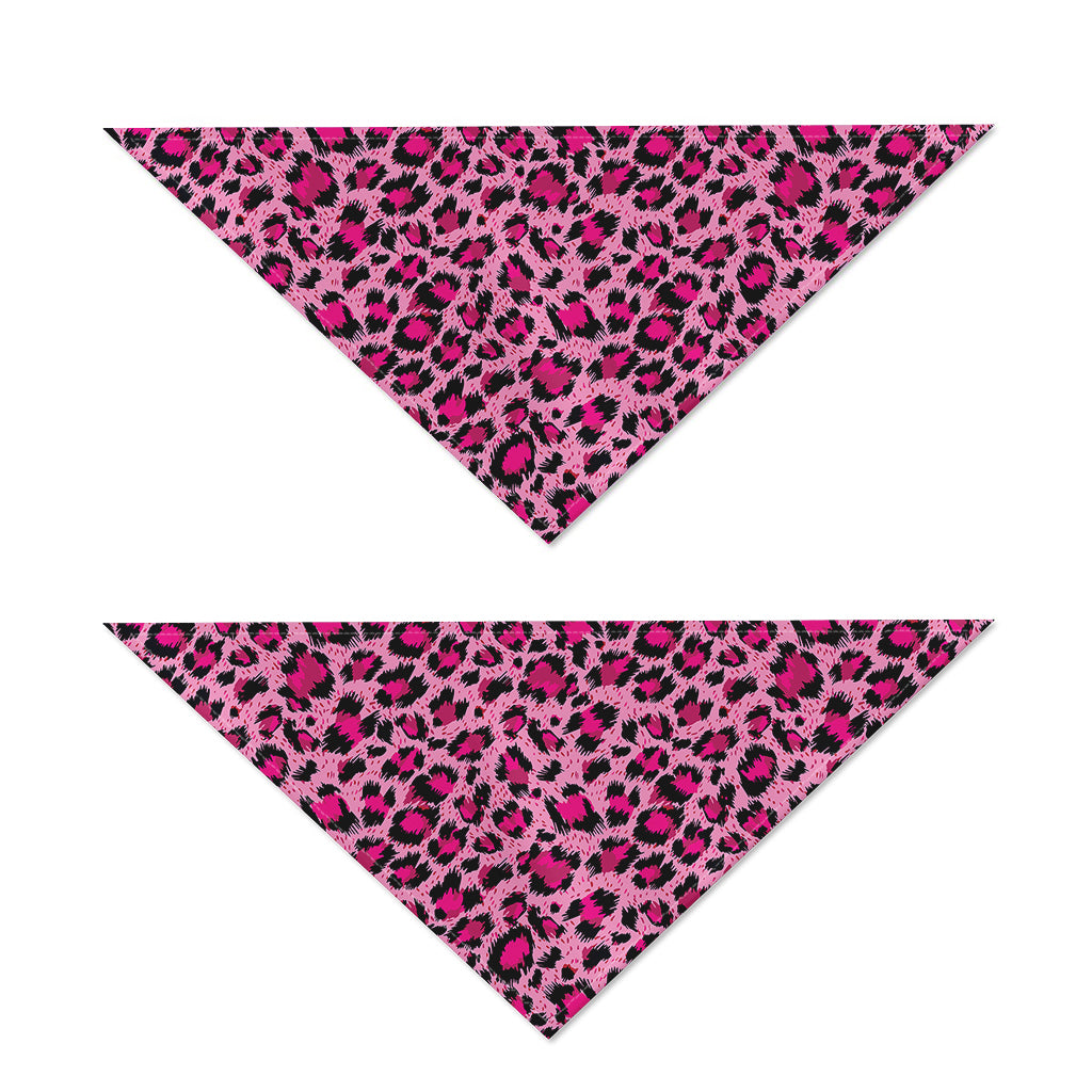 Pink Leopard Print Dog Bandana