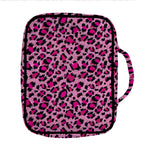 Pink Leopard Print Front Pocket Bible Bag