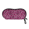 Pink Leopard Print Glasses Case