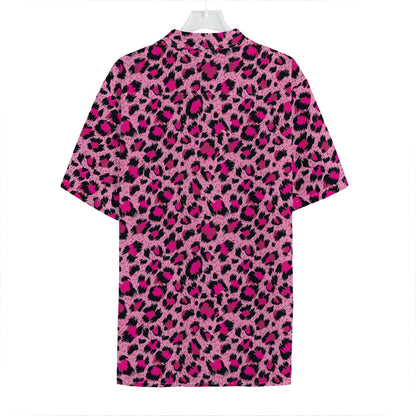 Pink Leopard Print Hawaiian Shirt