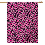 Pink Leopard Print House Flag