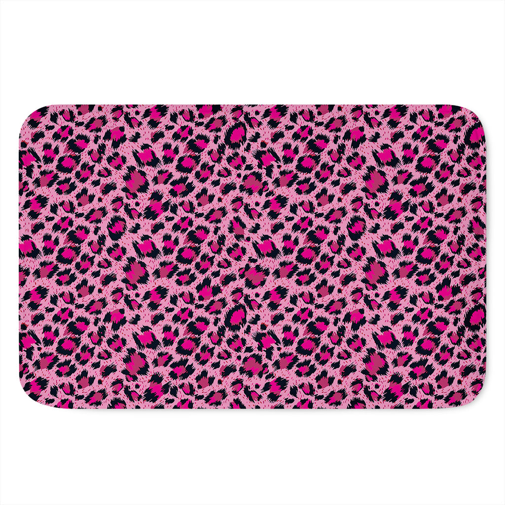 Pink Leopard Print Indoor Door Mat