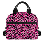 Pink Leopard Print Insulated Lunch Bag