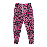 Pink Leopard Print Jogger Pants