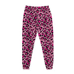 Pink Leopard Print Jogger Pants