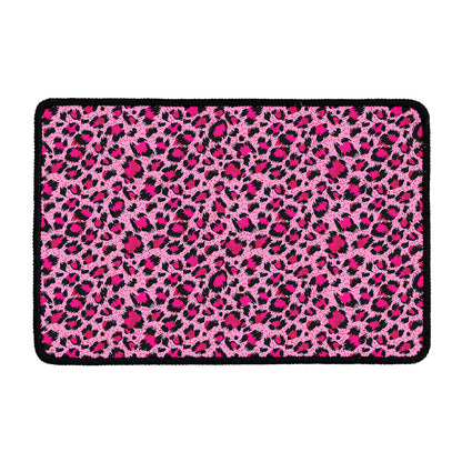 Pink Leopard Print Kitchen Mat