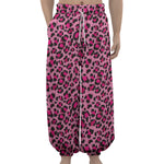 Pink Leopard Print Lantern Pants